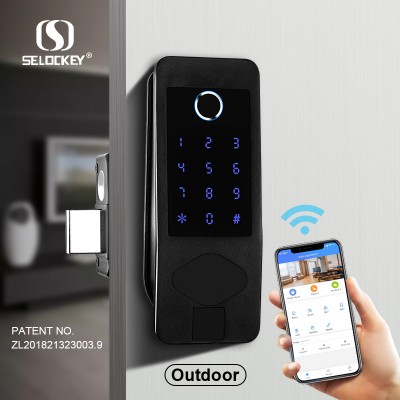 NFC card smart bluetooth app hotel rfid zone digital door lock system password swipe door lock