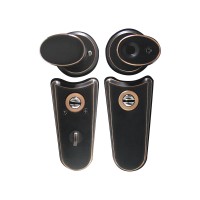 65T Hot Selling Safe Oval Handle Biometric Fingerprint Lock and Cylinder Separate Intelligent Smart Door Lock