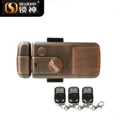 Fashion Product Hidden Door Lock Without Cylinder China factory supply high security remote control hot sell invisible door lock